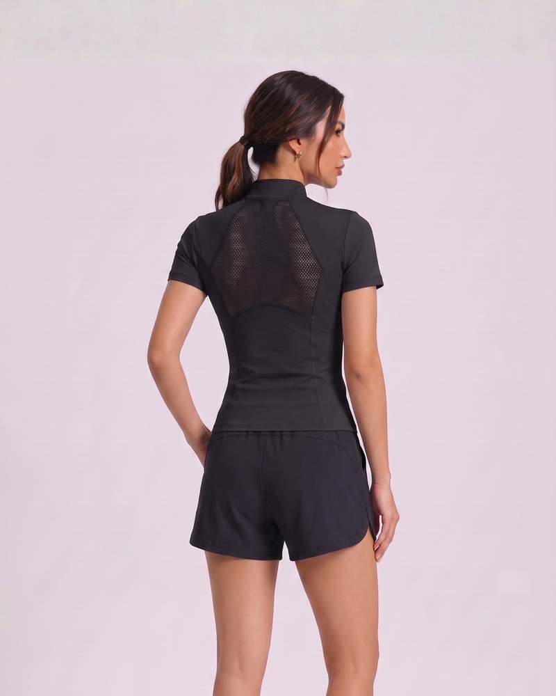 Rubé luxe air mock-neck