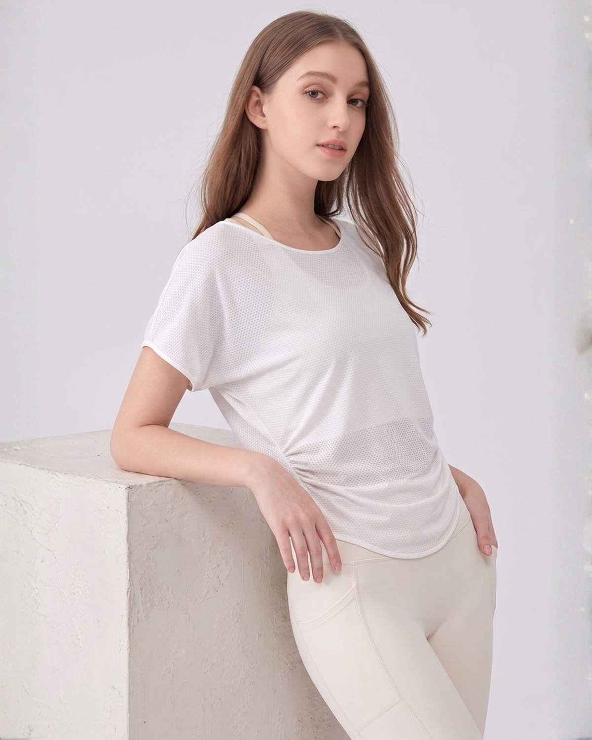 Rubé slouchy cut-out workout top
