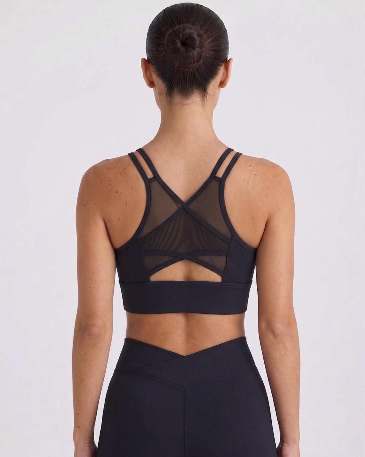 Rube Aura Cross-Mesh Sports Bra