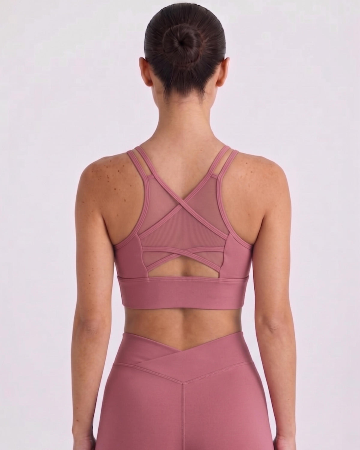 Rube Aura Cross-Mesh Sports Bra
