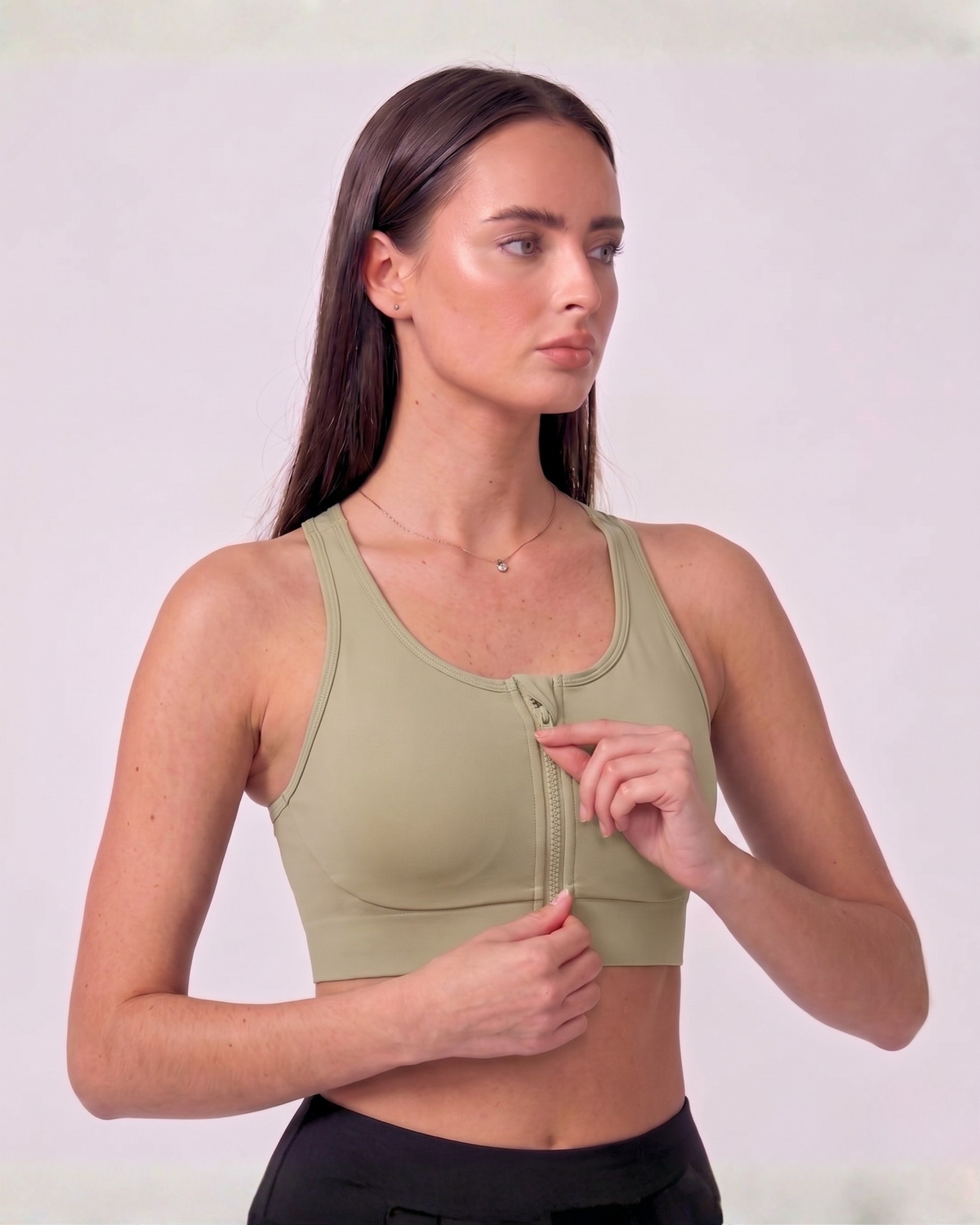 Rubé zip armor high-impact sports bra