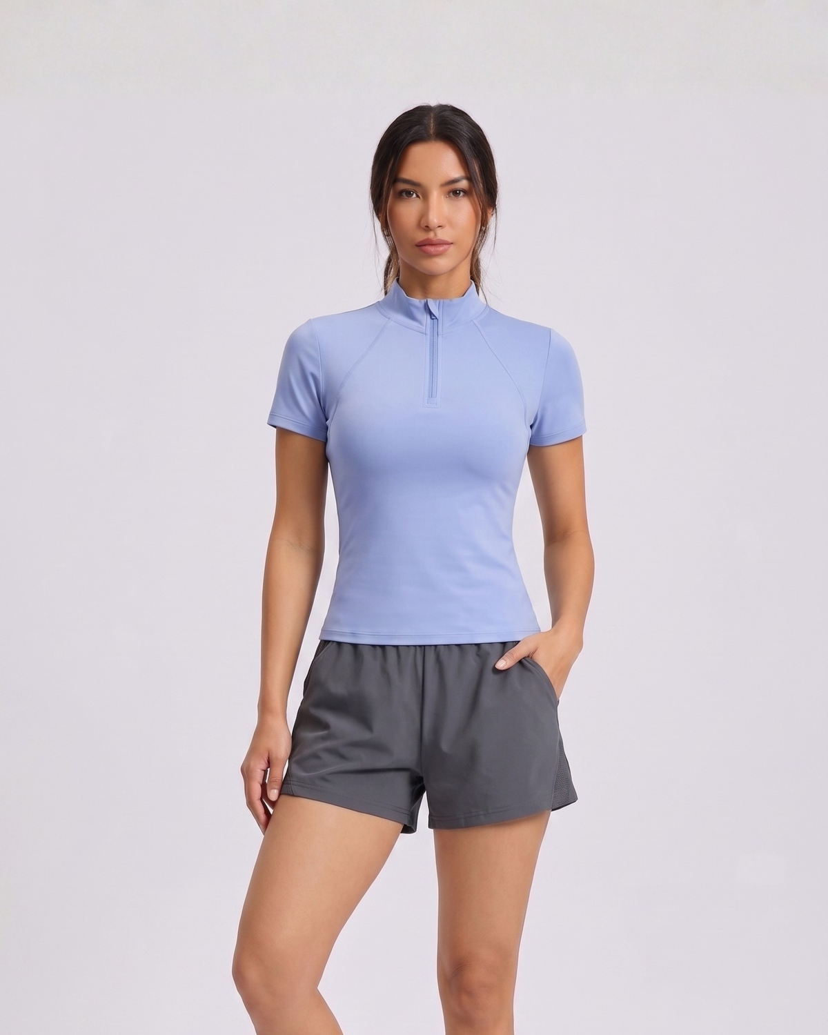 Rubé luxe air mock-neck