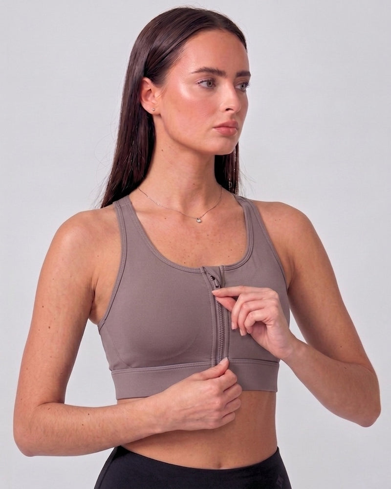 Rubé zip armor high-impact sports bra