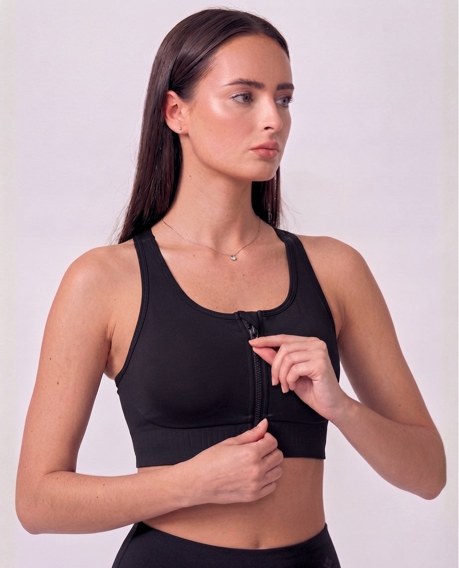 Rubé zip armor high-impact sports bra