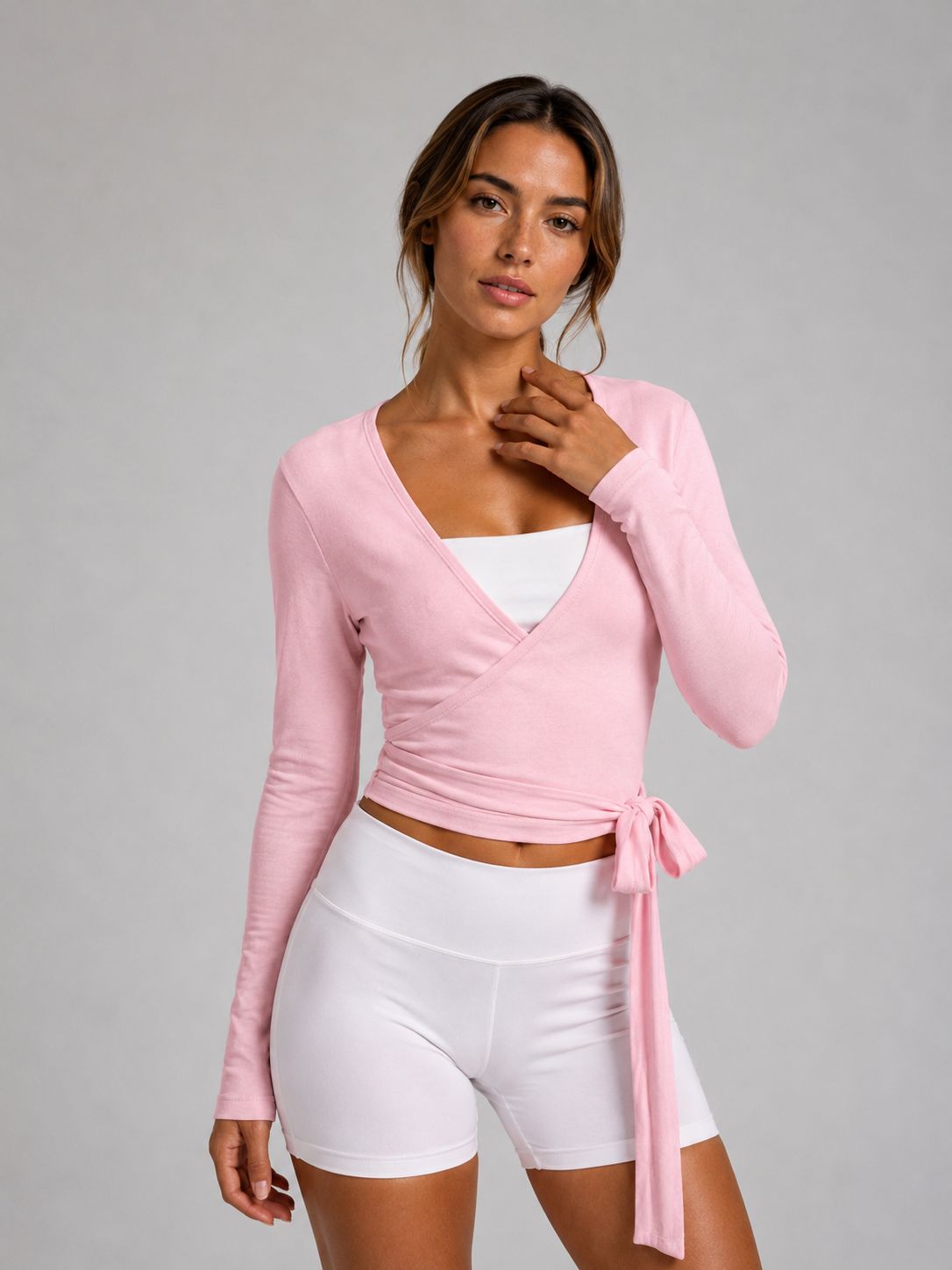 Rube strappy wrap cardigan