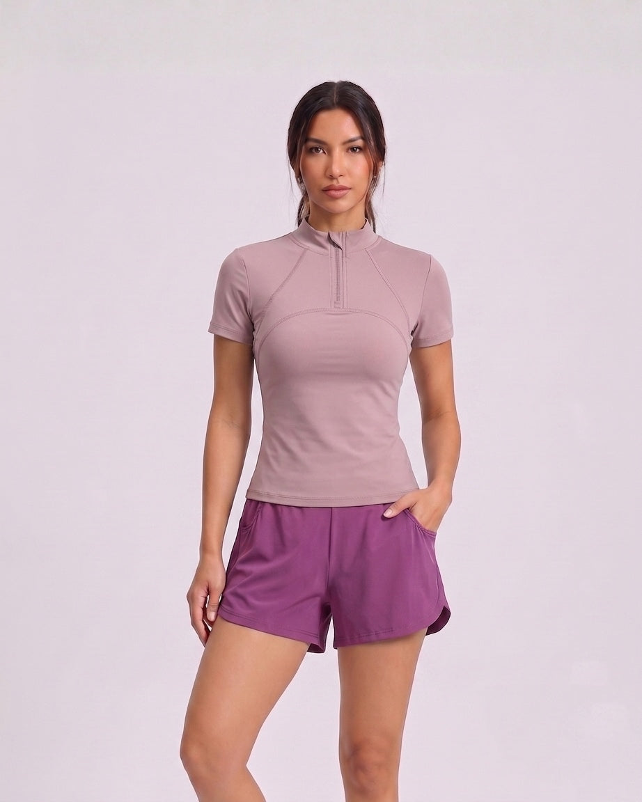 Rubé luxe air mock-neck