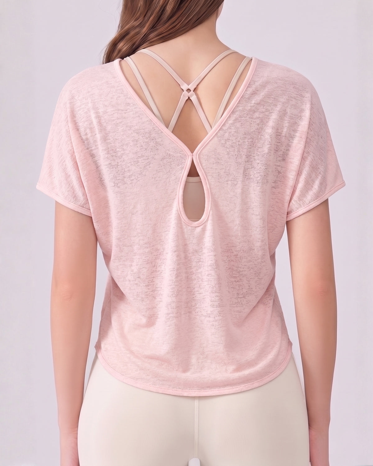 Rubé slouchy cut-out workout top