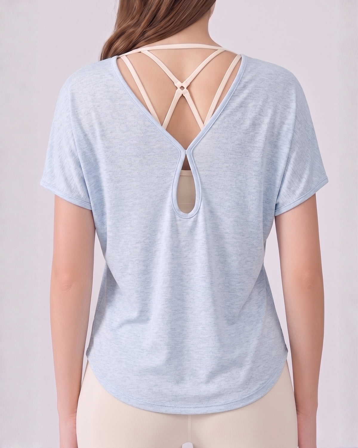 Rubé slouchy cut-out workout top