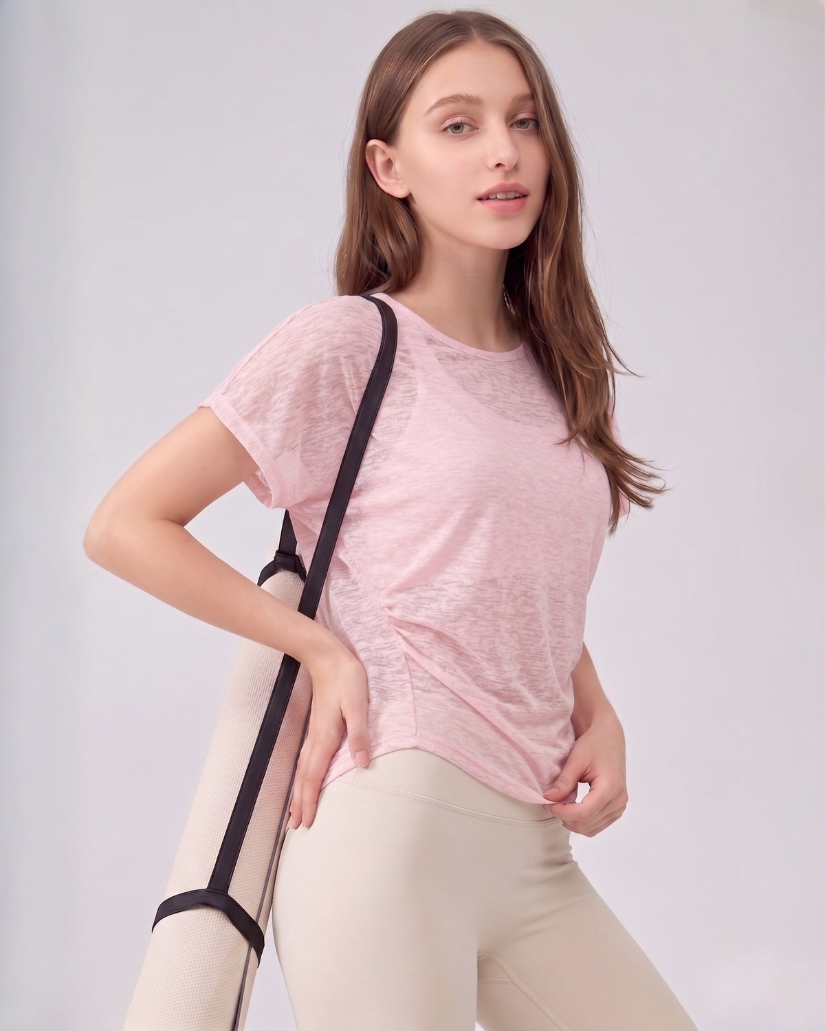 Rubé slouchy cut-out workout top