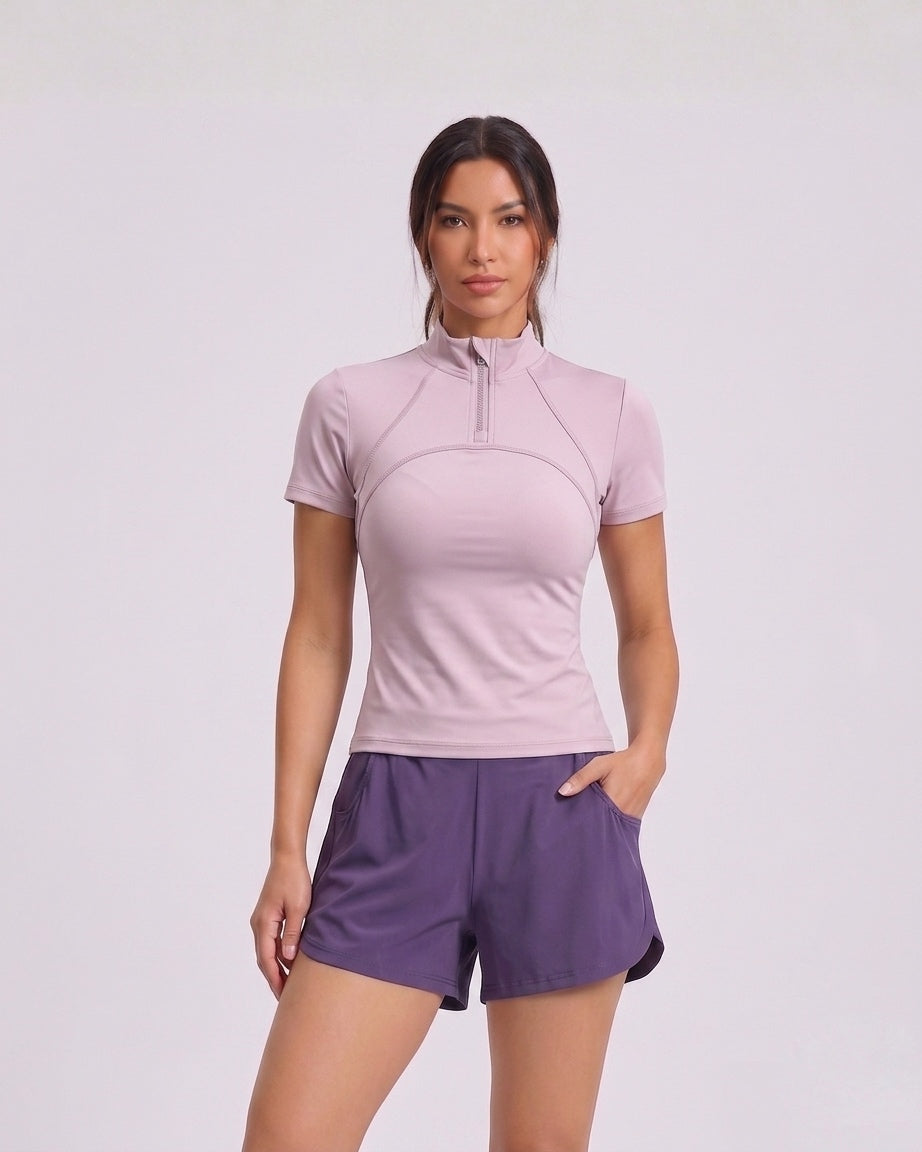 Rubé luxe air mock-neck