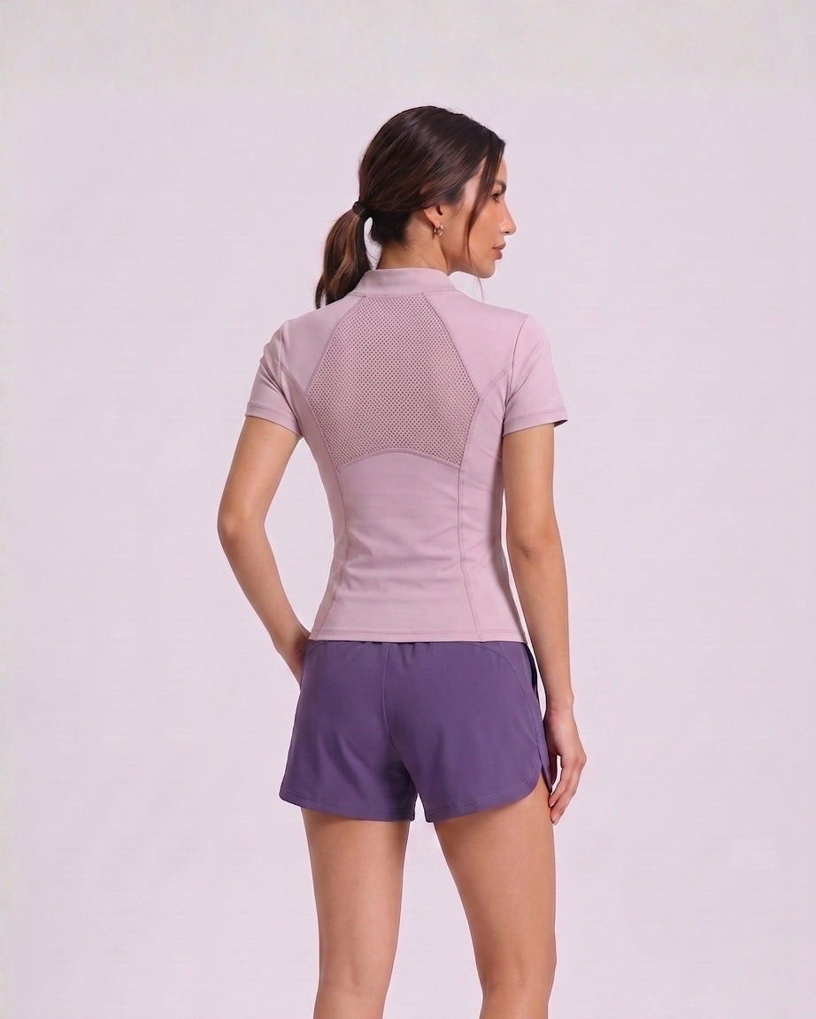 Rubé luxe air mock-neck